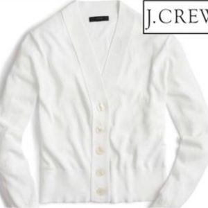 J CREW - Brand New - White Sweater Cárdigan